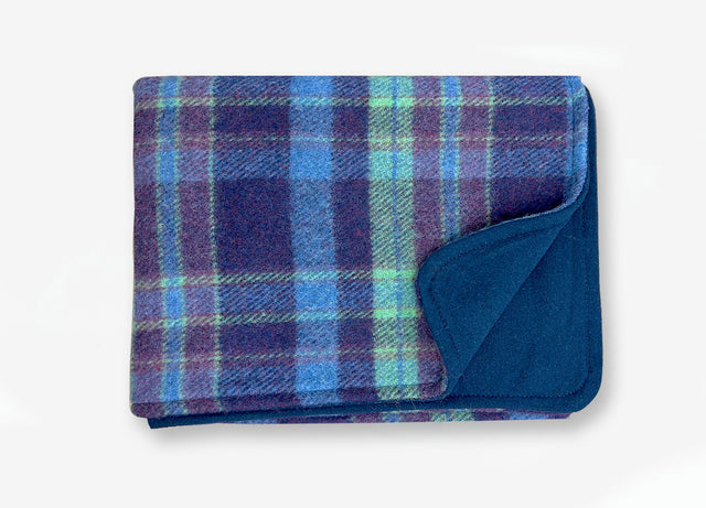 Atlantic Plaid All-Wool Pet Blanket