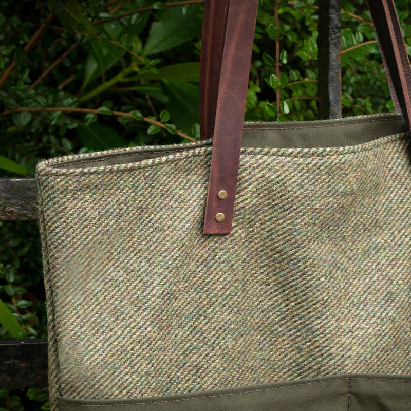 Irish Wool Tweed Tote Bag