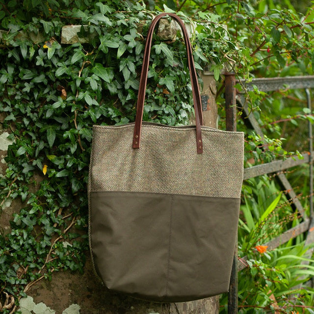 Irish Wool Tweed Tote Bag