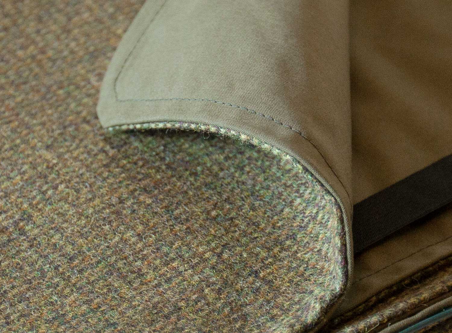 Tweed Check Wool/Waxed Cotton Pet Blanket