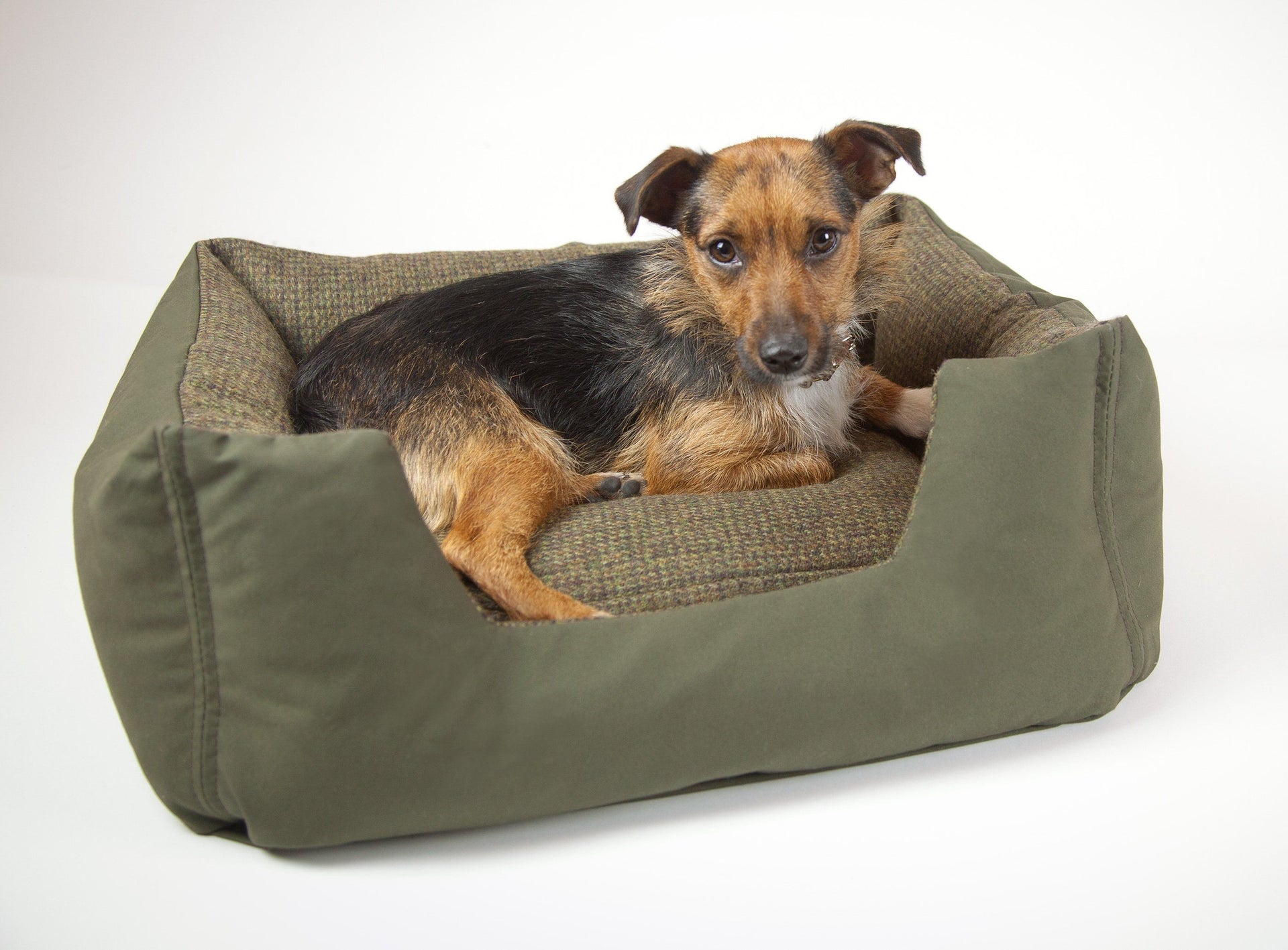 Cillian, Handmade, Tailored Dog Bed for Smaller Breeds